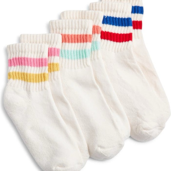 Vibrant Striped Women's Ankle Socks 3-pack - Picture 1 of 5